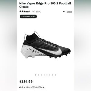 Mens Nike Vapor Edge Cleats